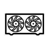 Engine fan 12v with radiator - 12v,